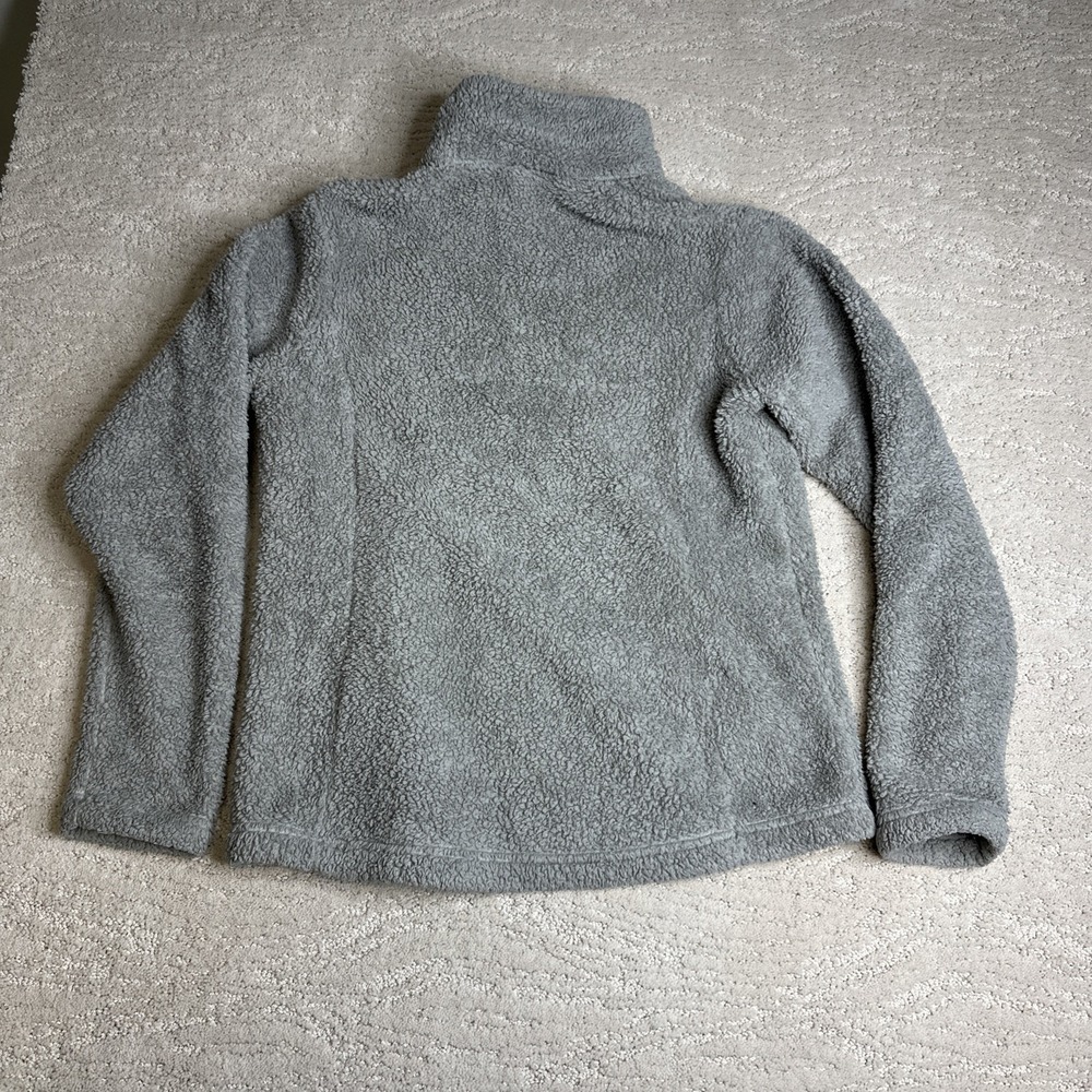 Women's Patagonia Small‎ Grey Teddy Fleece 1/2 Zip Pullover Sweatshirt - Picture 6 of 6